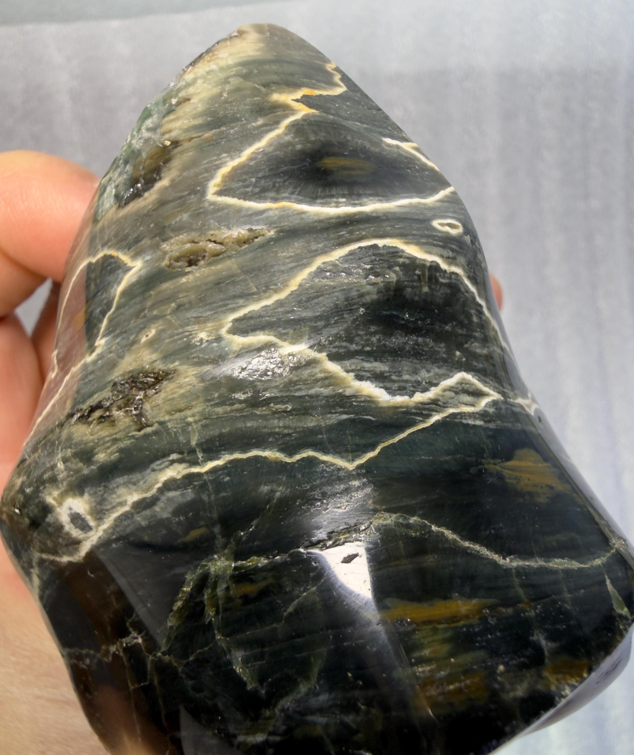 8th Vein Ocean Jasper Flame “perfect Xmas Tree” Deep Rich Dark
