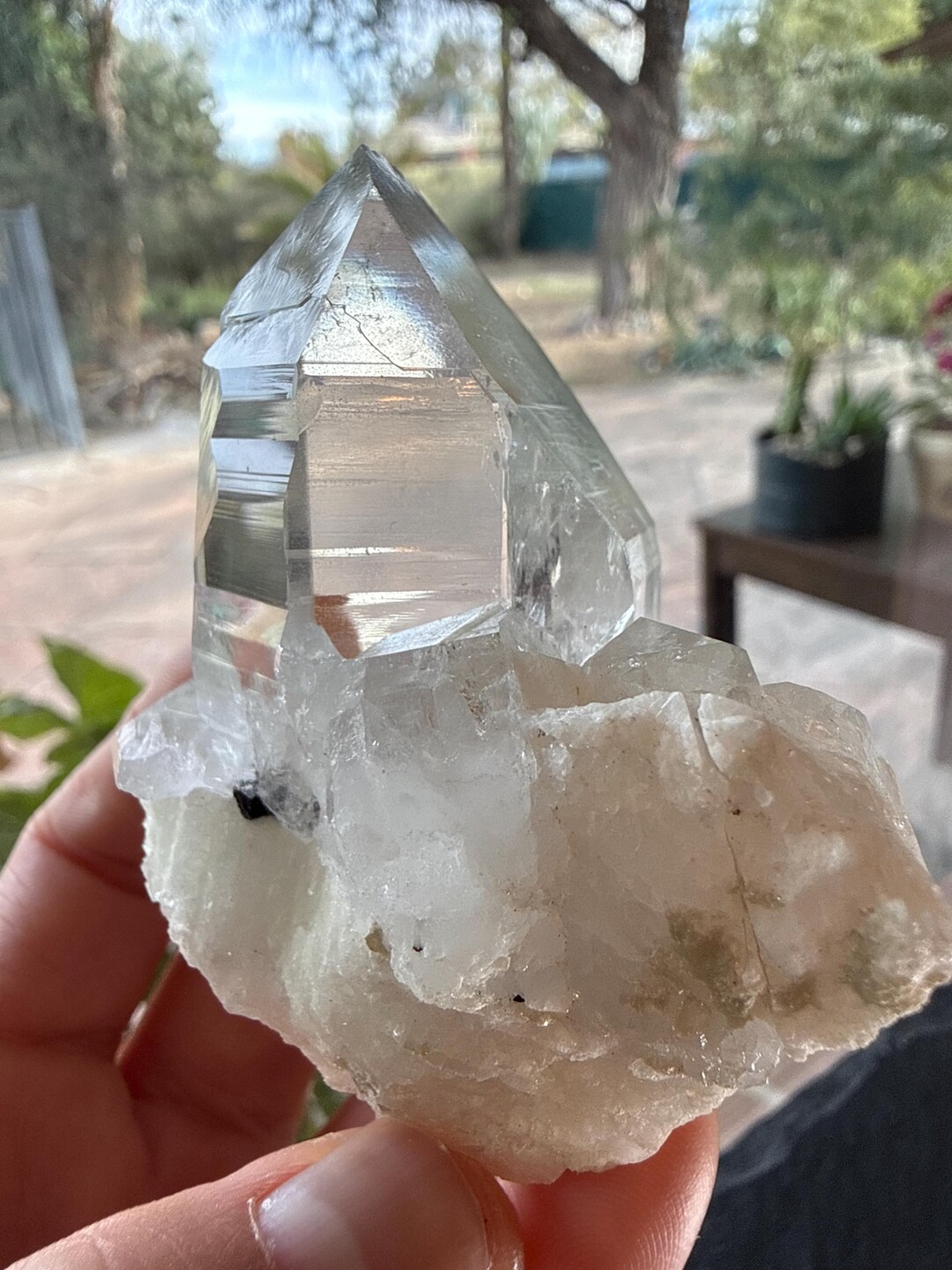 Himalayan Hashupi Quartz Crystal – Pakistan Feldspar Matrix, Sharp ...