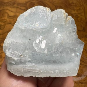 Natural Aquamarine Rough Chunk – Perfect for Gem Cutting, Faceting, or Collectors