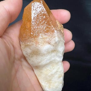 Magnificent Honey Calcite Root | Rare full Terminated Calcite Wand | Golden color Calcite Crystal | Dogtooth Yellow Calcite From Mexico