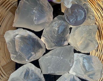 GEM Grade GIRASOL Quartz Chunk – Madagascar for Collectors, Jewelry Making & Home Décor |Girasol Opal Quartz| Opalescent Moon Quartz- U PICK