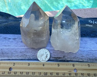 Clear Quartz Crystal with High Clarity and great crystal formation from Brazil - Pick Your Piece -