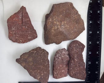 古代流紋岩製遺物セット：アリゾナ州ツーソン産石器（写真に写っている 