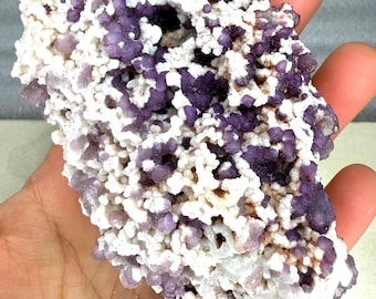 Purple Grape Agate Specimen – Botryoidal Chalcedony, Sulawesi Indonesia