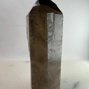 Smoky Quartz Terminated Crystal from Brazil - Polished Top, Cut Base