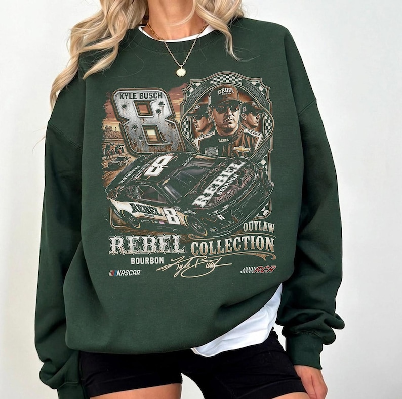 Kyle Busch Racing Shirt, Racing Fan Tee, Stock Car Racing Gift, Busch Inspired Apparel image 6