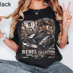 Kyle Busch Racing Shirt, Racing Fan Tee, Stock Car Racing Gift, Busch Inspired Apparel image 2