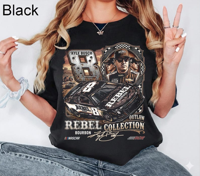 Kyle Busch Racing Shirt, Racing Fan Tee, Stock Car Racing Gift, Busch Inspired Apparel image 2