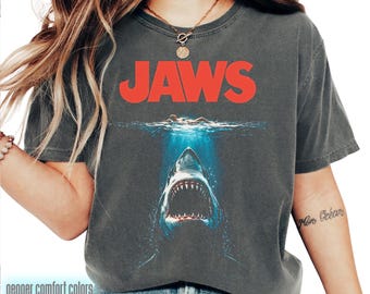 Vintage Jaws Comfort Colors® T-Shirt: Classic Fan Movie Tee