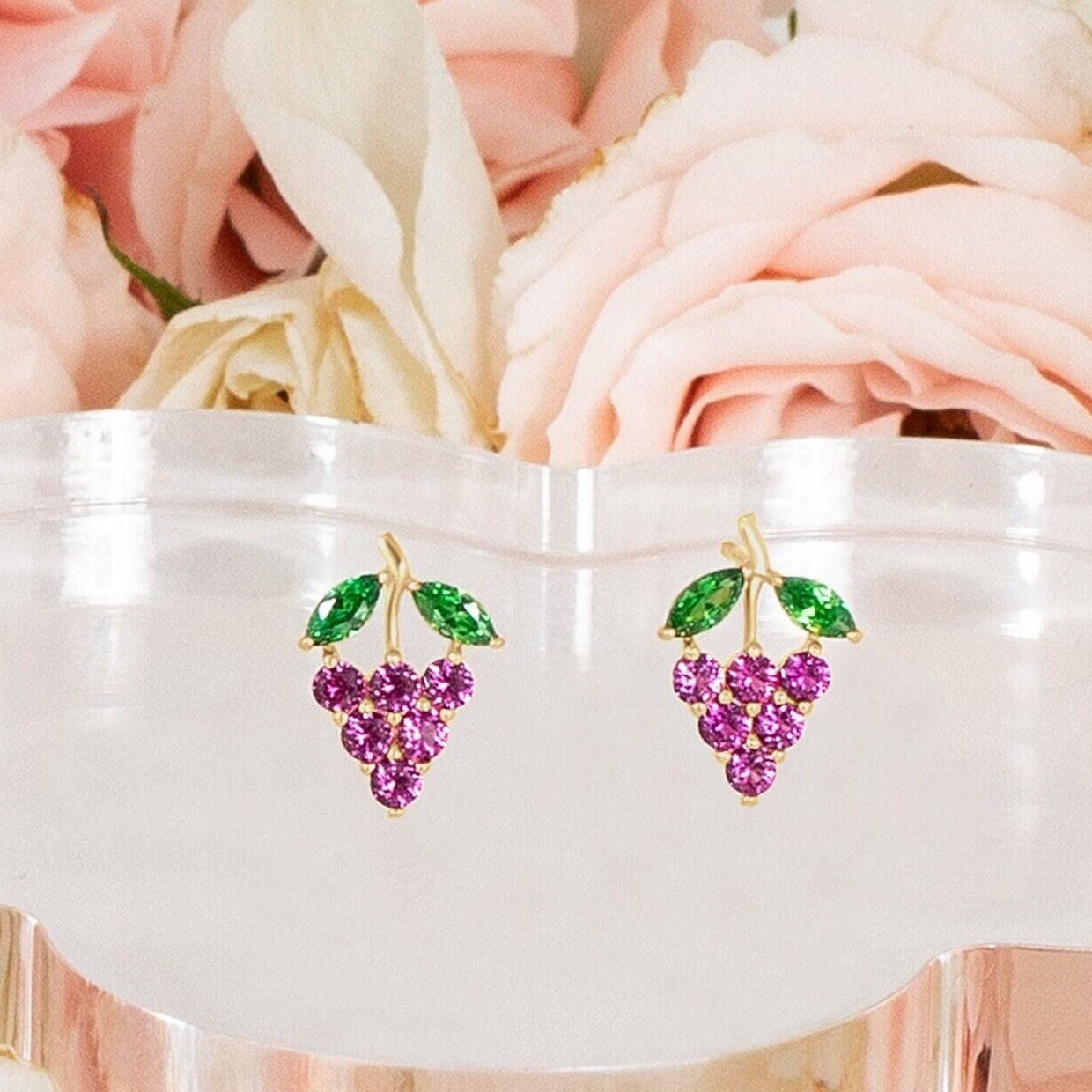 SEA 14k フルーツピアス GRAPES SEA 14k フルーツピアス GRAPES SEA 14K FRUIT EARRING (GRAPES)
