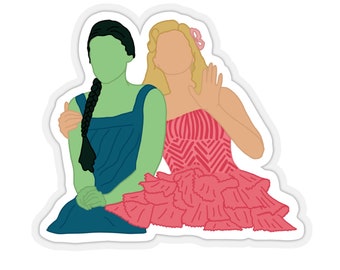 Wicked Elphaba and Glinda Broadway Sticker- Playbill Musical Theatre Decal