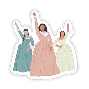Schuyler Sisters Broadway Sticker- Playbill Musical Theatre Decal
