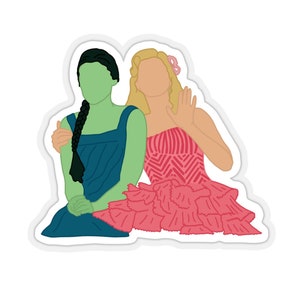 Wicked Elphaba and Glinda Broadway Sticker- Playbill Musical Theatre Decal