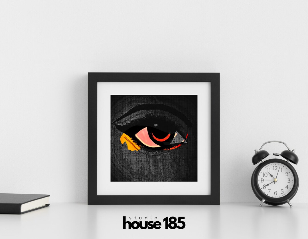 Abstract Wall Art 'eye of the Beholder' Print Modern Etsy
