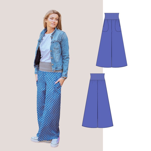 Culottes Zoja | PDF Sewing pattern + step by step tutorial