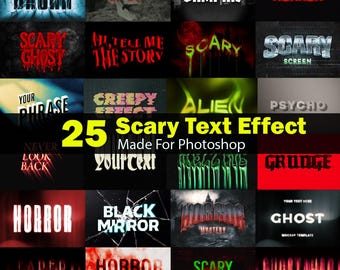 Scary Text effects, photoshop Text effects, halloween effects, photoshop effects, scary effects, ghost effect, horror effects, text effect