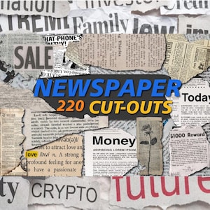 新聞の切り抜き、新聞のデジタルペーパー、ビンテージの新聞紙とアンティークの背景のビンテージテクスチャ、印刷可能なスクラップブック用紙