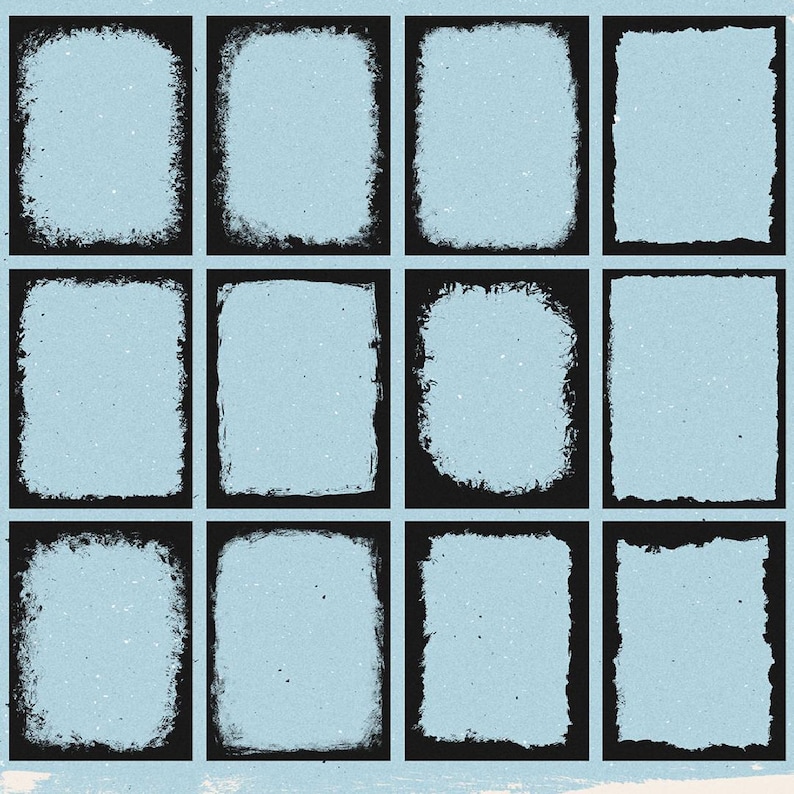 Bleach Effect Distressed Torn Edge Frame Bundle Photo Collage ...