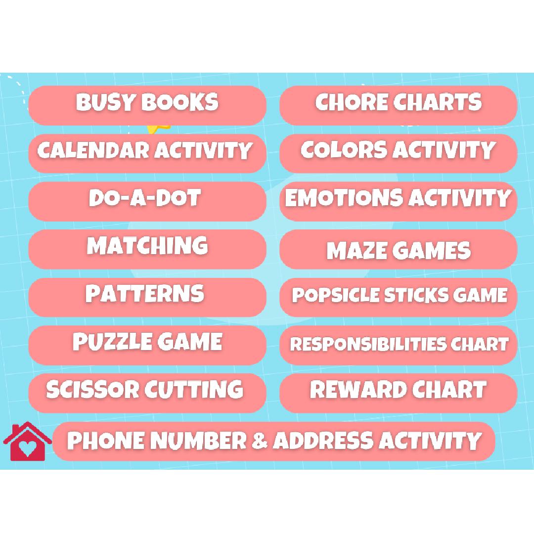 4000 Preschool Learning Worksheets Bundle: Toddler Activities Pdf ...