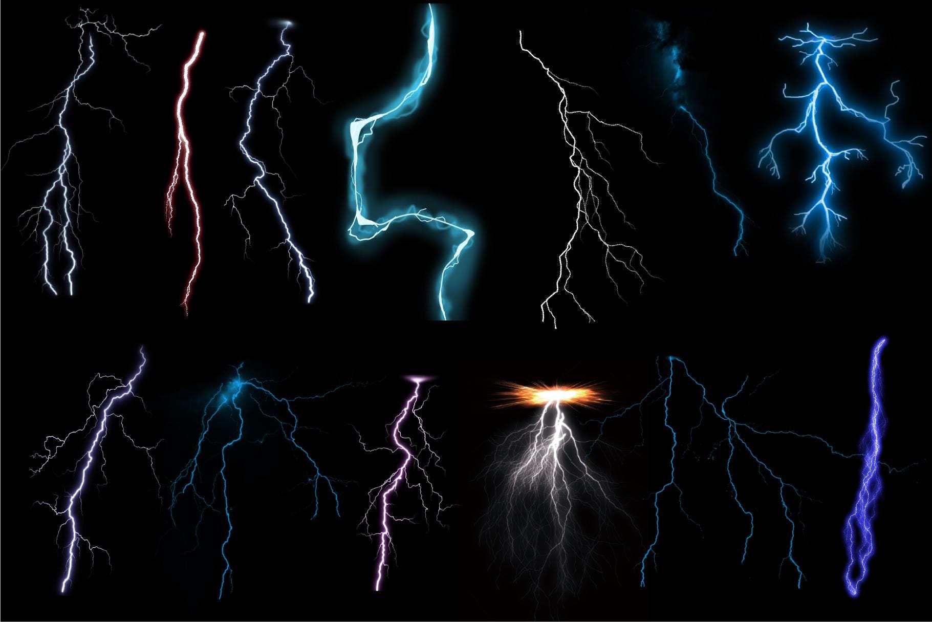 150+ Lightning Bolt Textures PNG, Electric Flash PNG, Thunder Png ...