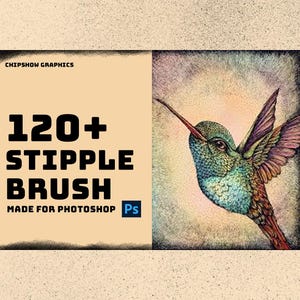 Set di oltre 120 pennelli premium per punteggiatura e grana per Photoshop, pennelli per texture, illustrazioni di fumetti, pacchetto di grafica retrò vintage