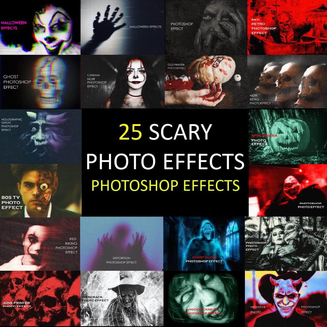 Scary Photo Effects, Photoshop Photo Effects, Halloween Effects ...