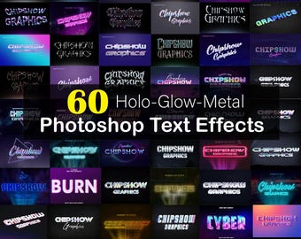Photoshop Text Effects , text effects bundle , 3D Text effects , Holodrip text effects ,hologram text effects, photoshop effect ,text bundle