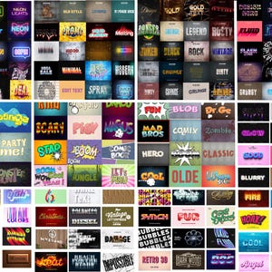 700+ Photoshop Text effects Bundle, Photoshop text effect, neon effect, vintage effects, 3 effects, Text Effects, comic effects, holo effect