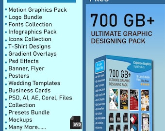 700+ GB Ultimate Graphic Bundle : Editable files | Banners , Flyers , Logo, Canva Templates, PSD & SVG Files - Get Creative"