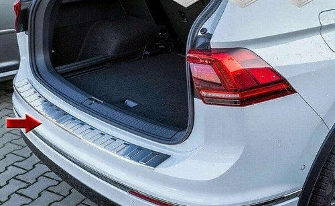 VW Tiguan Rear Bumper Protection Stainless Steel Chrome 2016 Up Etsy
