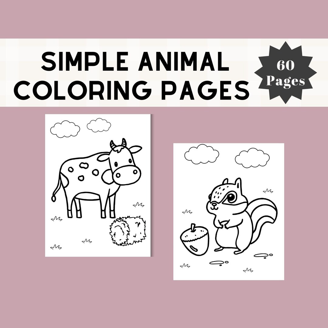 10 Simple Animal Coloring Pages for Young Artists: Unleash Their Creativity