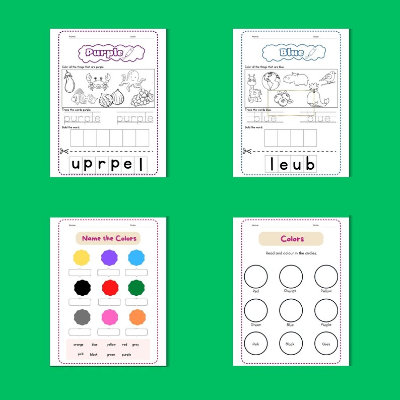 I Know My Colors Worksheet Free