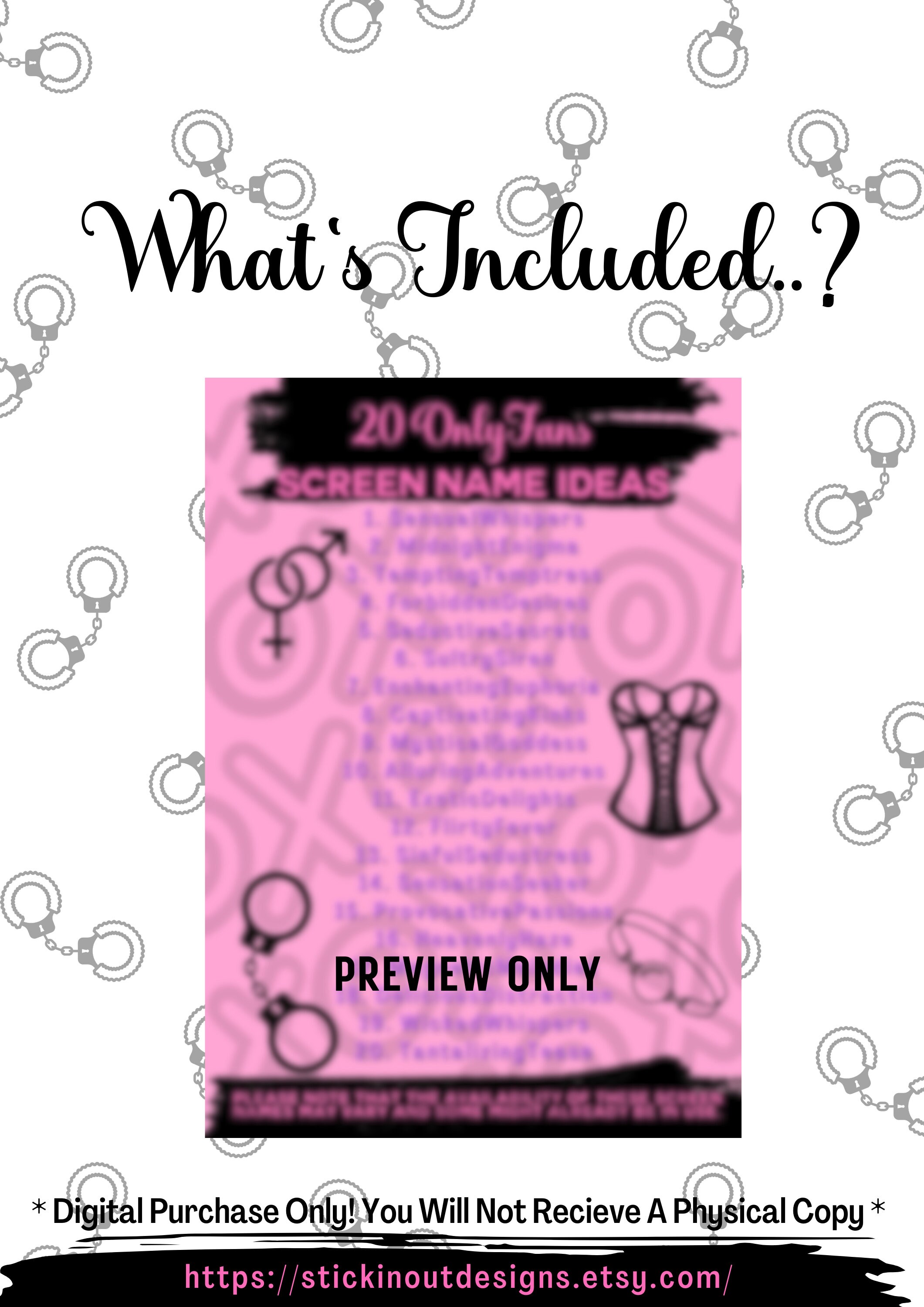 20 Creative Onlyfans Screen Name Ideas Etsy