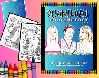 VOL. 3 - Vanderpump Rules COLORING BOOK - 7 downloadable pages