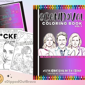 VOL. 1 - Vanderpump Rules COLORING BOOK - 12 downloadable pages