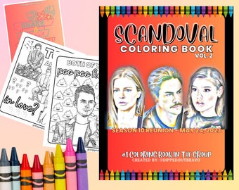 VOL. 2 - Vanderpump Rules COLORING BOOK - 12 downloadable pages