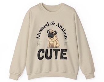 Mopstrui, angstsweater, mopshondcadeau, cadeau voor mopshondliefhebber