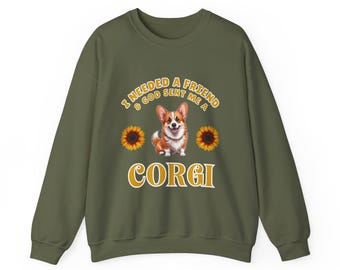 Corgi sweatshirt, faith based sweatshirt, sunflower sweater, corgi gifts