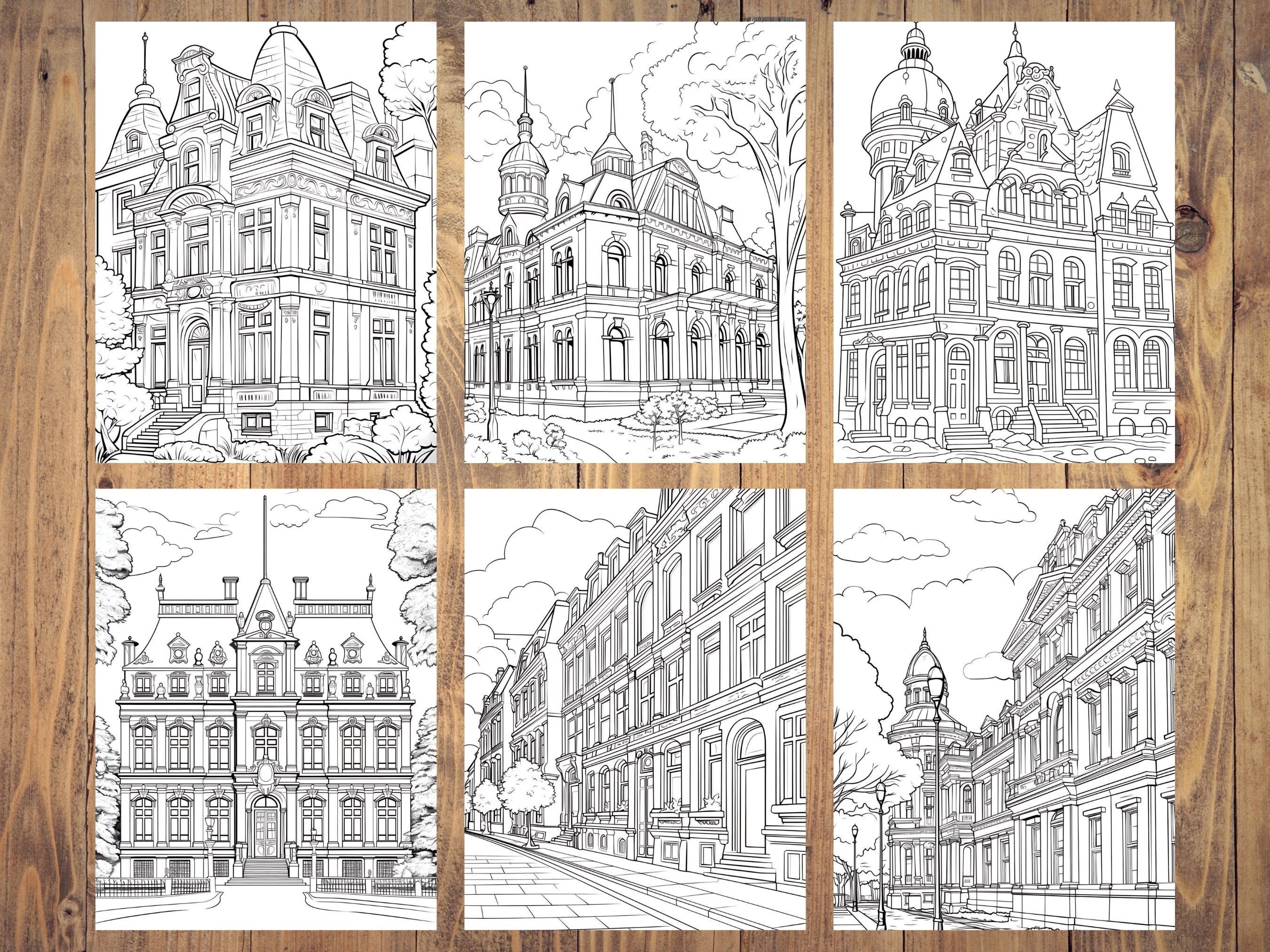 30 Printable Architecture Coloring - Il Fullxfull.5337356620 O5wa 