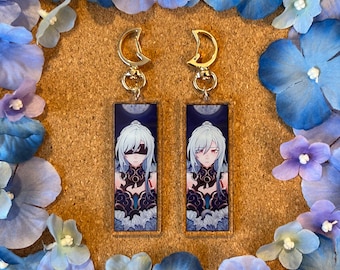 Jingliu 3 inch Acrylic Charm - with Orchid Cacti (Honkai Star Rail / HSR)