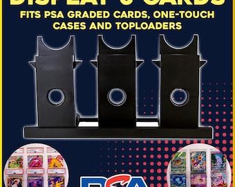 6-Card Display Stand: Graded Cards, Toploaders, Magnetic Cases