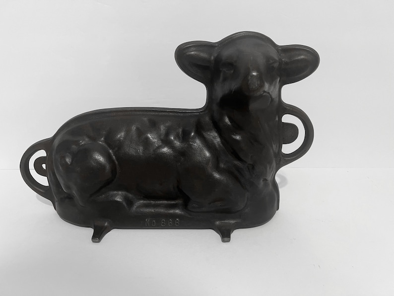 Vintage Griswold Cast Iron Lamb Cake Mold No.866 Etsy