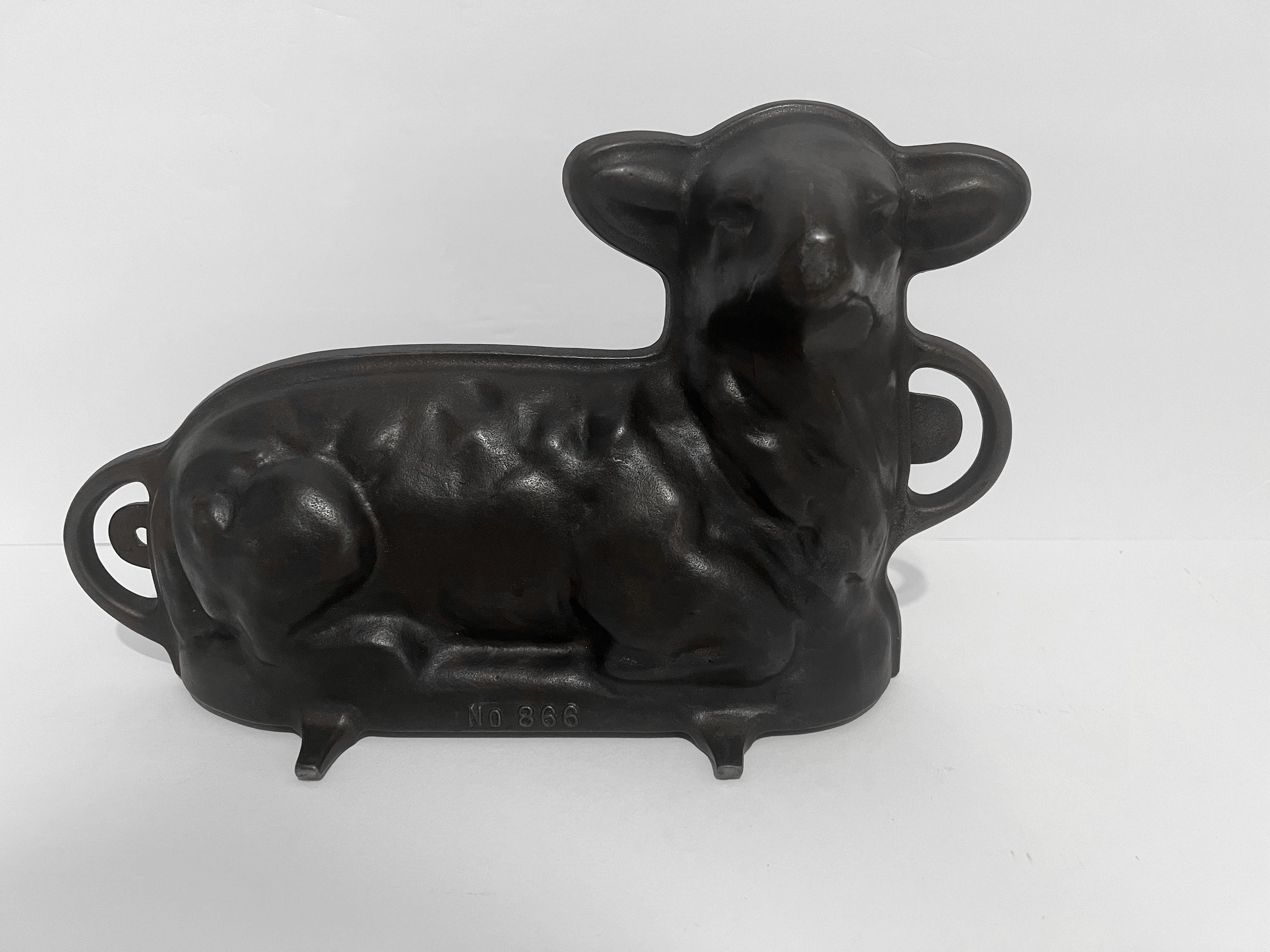 Vintage Griswold Cast Iron Lamb Cake Mold No.866 Etsy