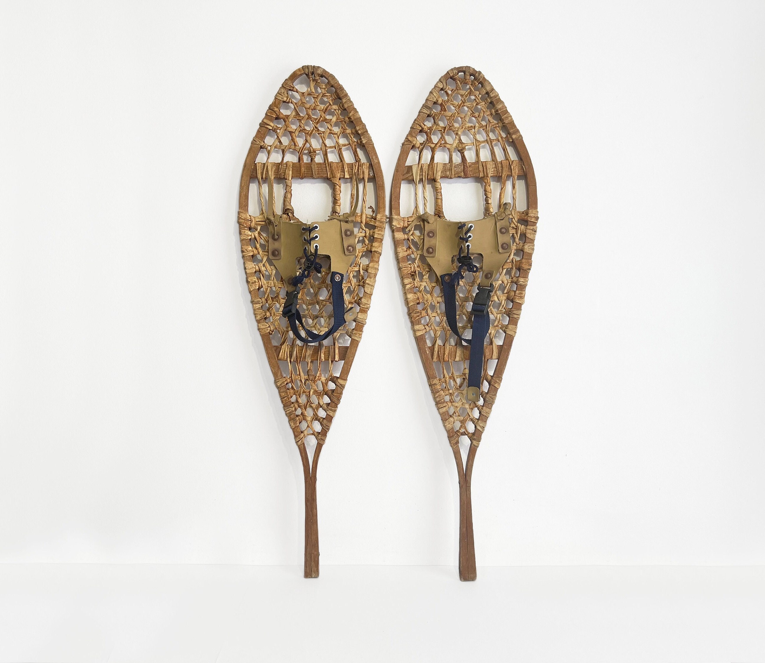 Vintage Wooden Snowshoes, Canada 11,5'' X 40'' with Imperfections Etsy