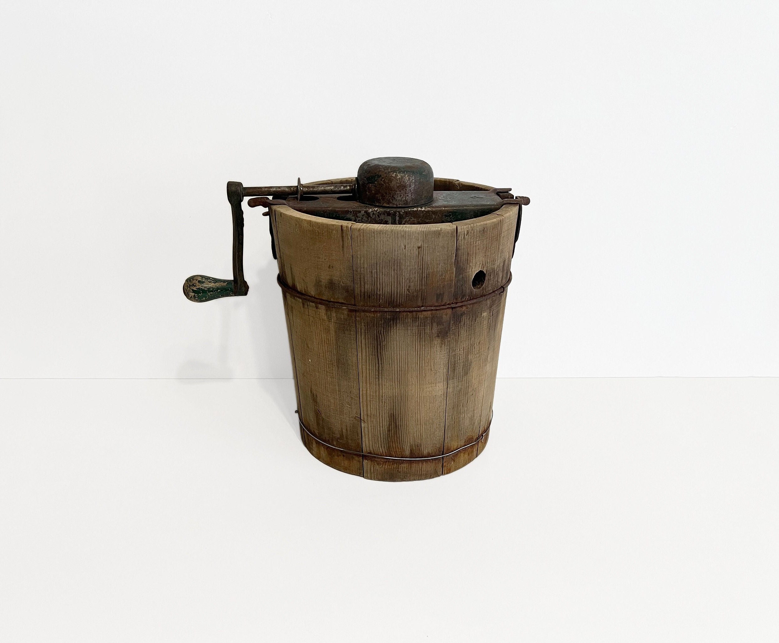 Antique Ice Cream Maker complete Peerless Freezer Peerless Ice Cream Maker Etsy