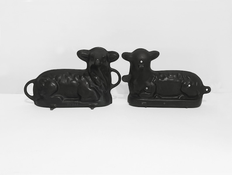 Vintage Griswold Cast Iron Lamb Cake Mold No.866 Etsy