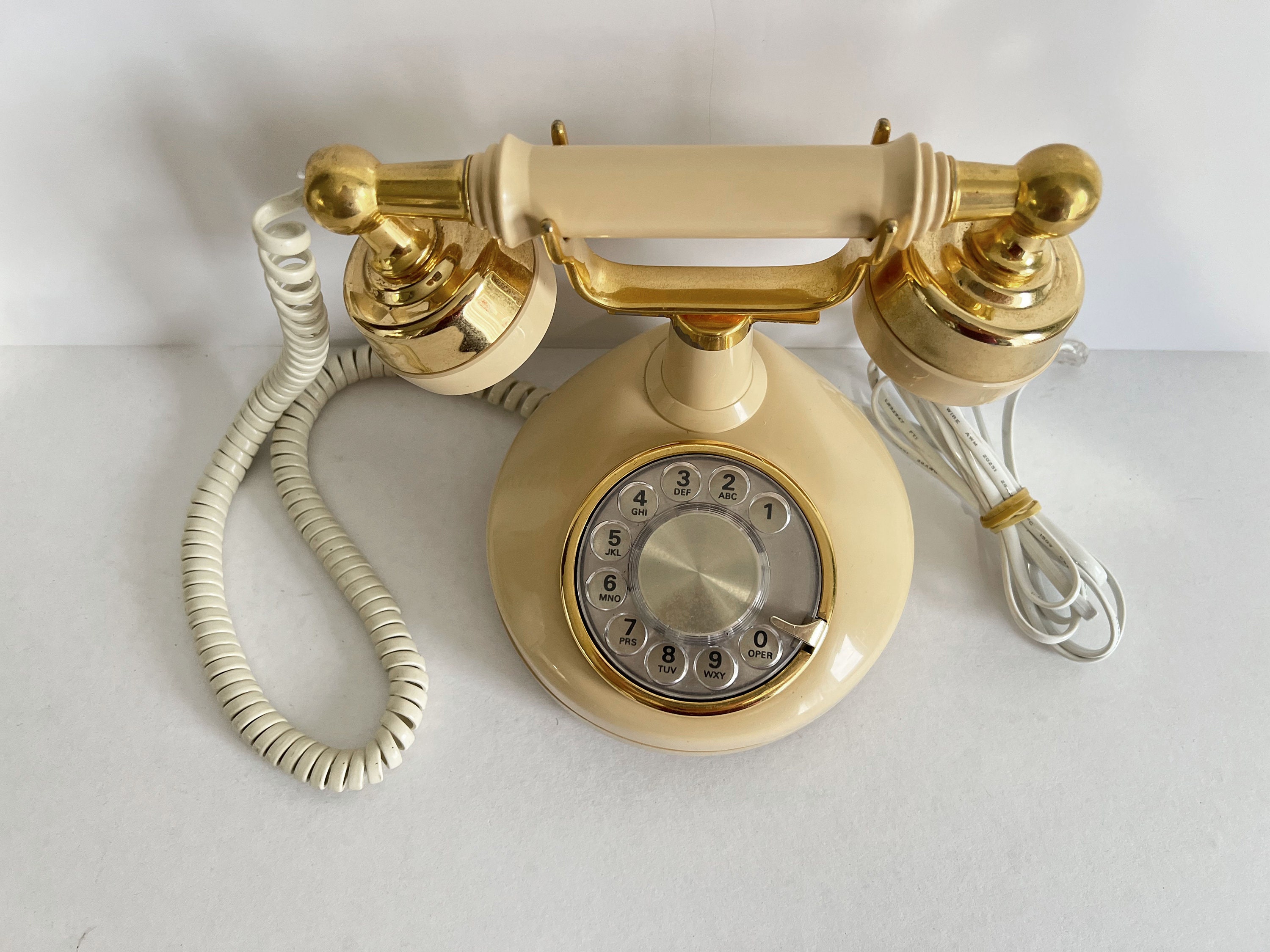 Vintage Western Electric Cream/gold French Style Rotary Phone Vintage French Style Telephone Etsy