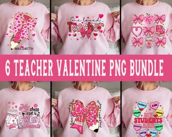 Teacher Valentine Coquette Png, Valentine Teacher Png, Retro Teacher Gift, Teacher Valentine Shirt Design, Teacher png, Valentines Heart png