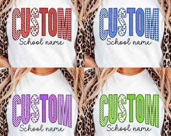 Custom Back To School Png, School Grade Png, Checkered Leopard Stars Gingham Teacher Design, Lace Teacher Png, Preppy First Day of School