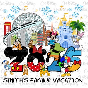 Custom Name Family Trip 2025 Png, Vacay Mode Png, Family Matching Shirt, Family Vacation Png, Magical Kingdom Png, Epcot Sublimation File